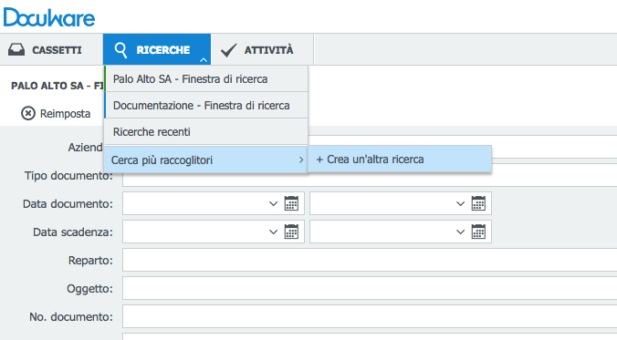 ricerca simultanea dei documenti crea ricerca