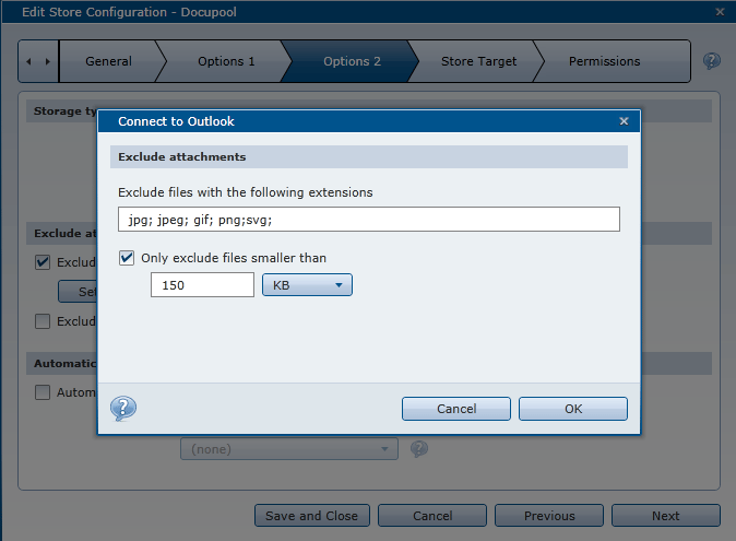 Impostazioni E-Mail con DocuWare