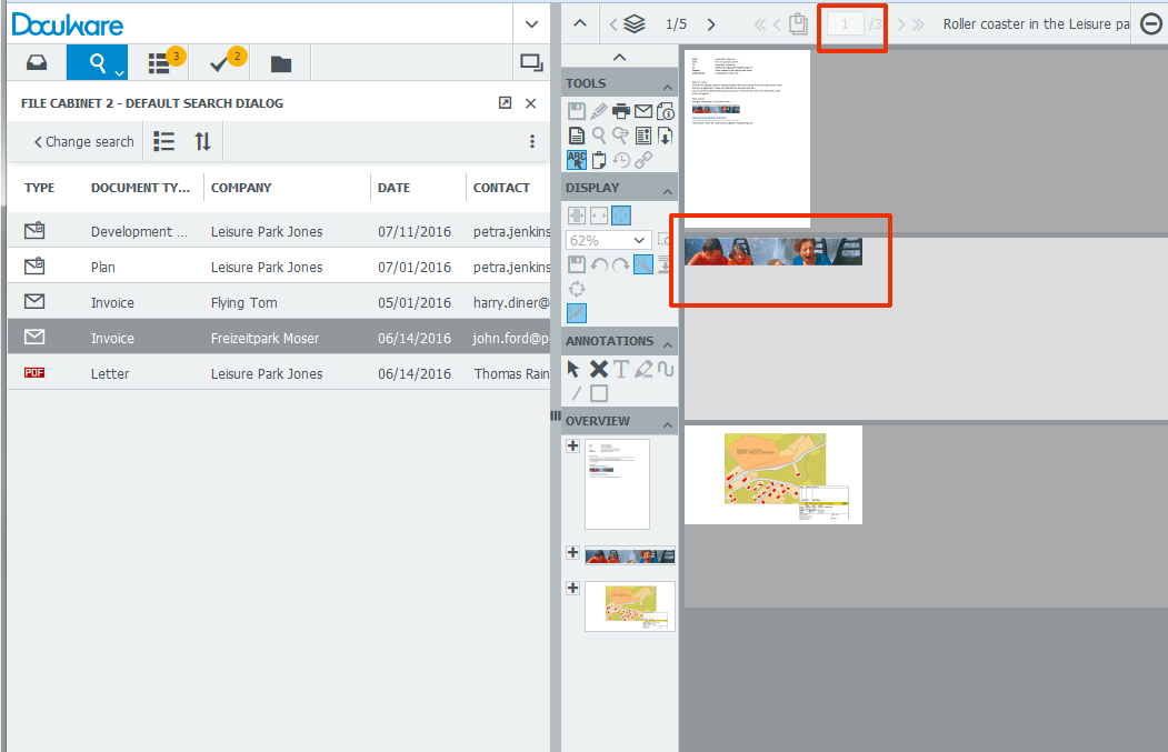 Allegati E-Mail con DocuWare
