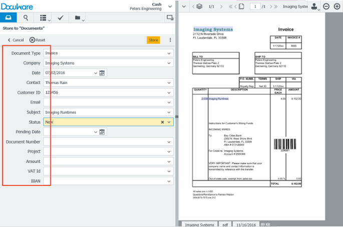 Archivi pre-definiti in DocuWare