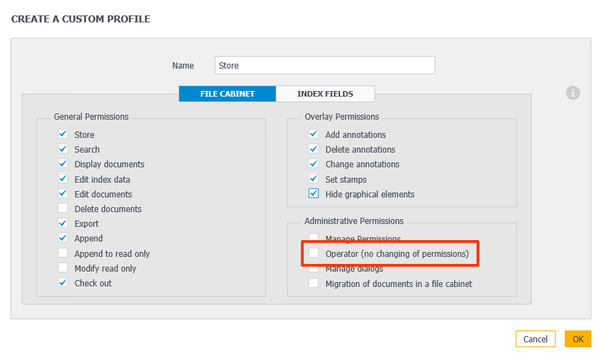 Campi obbligatori in DocuWare 2