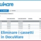 eliminare un cassetto in docuware