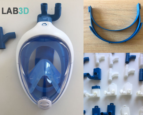 Maschera stampata 3d